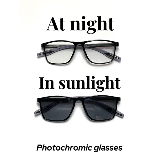 Photochromic glasses